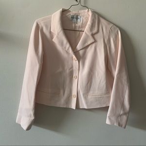 Emanuel Ungaro Cropped Jacket Light Pink Women's Blazer small